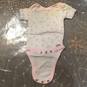 Gerber Baby Short Sleeve Flower Onesie